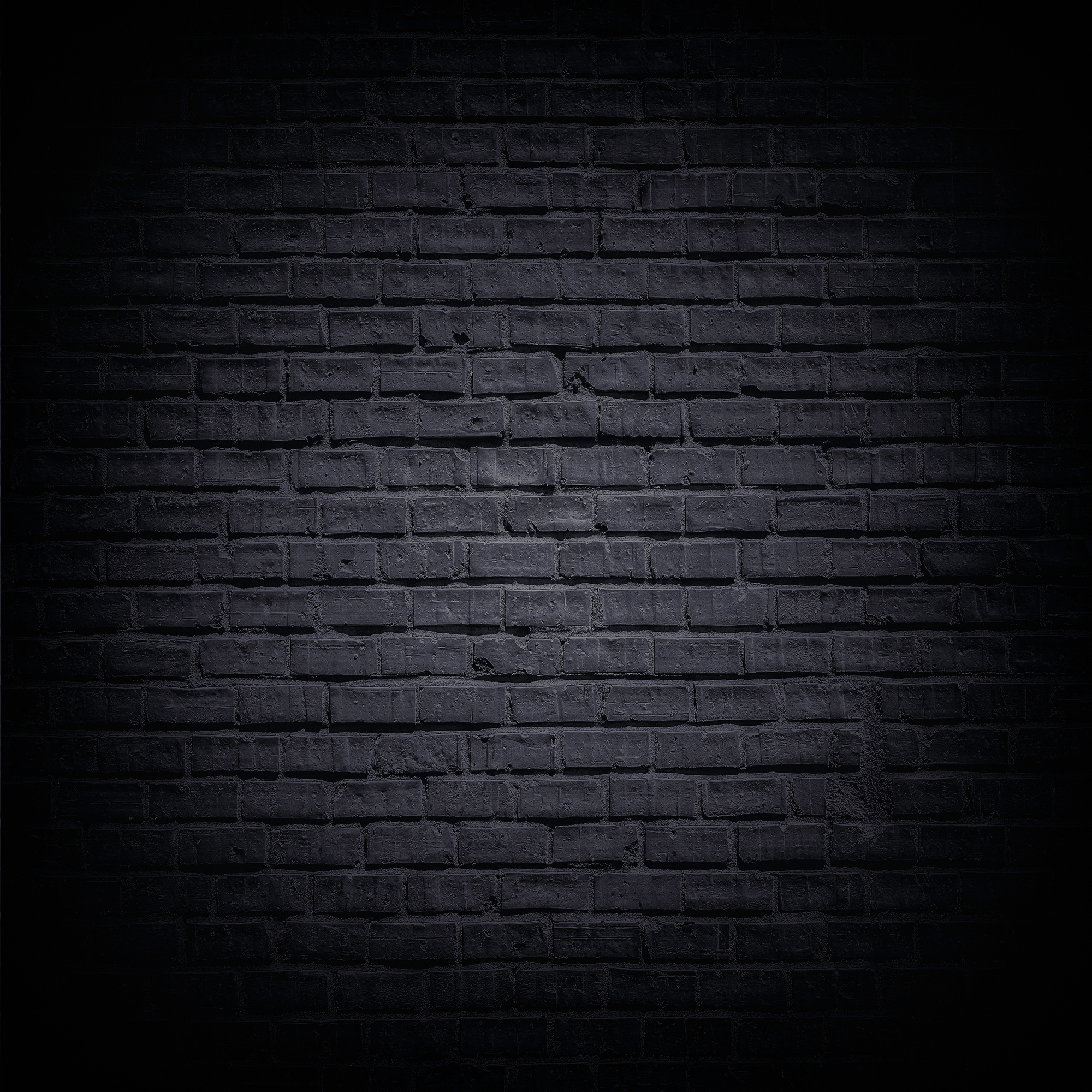 Black brick wall