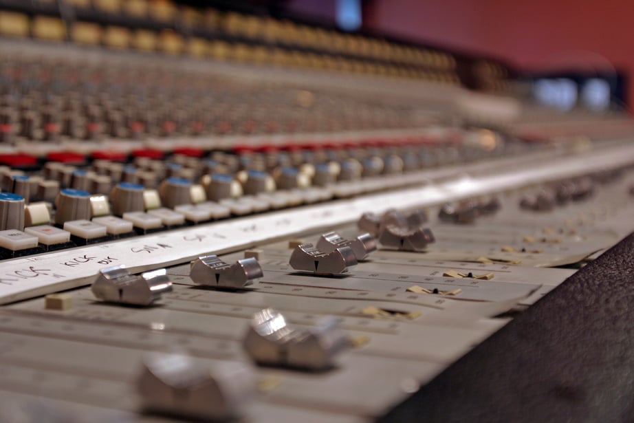 SSL 4000 Mixing Console Close-up